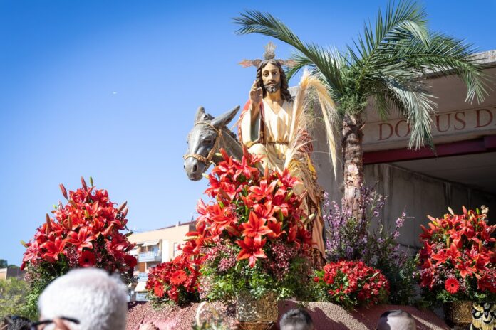 La procesión de la Borriquita. Foto: Ayto. de Castelldefels.