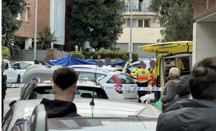Zona del suceso. Foto: Castelldefels.info.